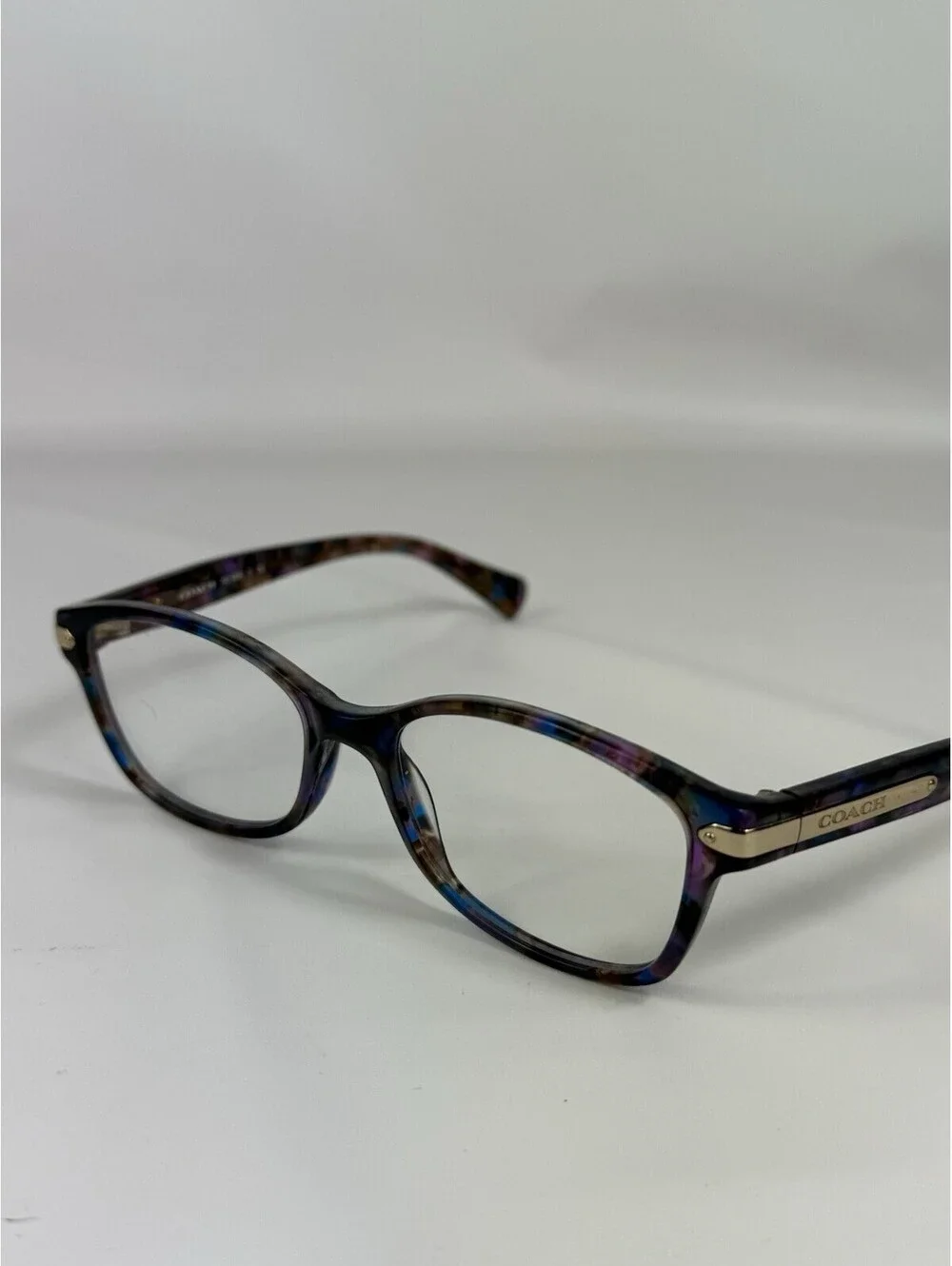 COACH Eyeglasses HC 6065 5291 CONFETTI PURPLE Signature C FRAMES ONLY 51-17-135